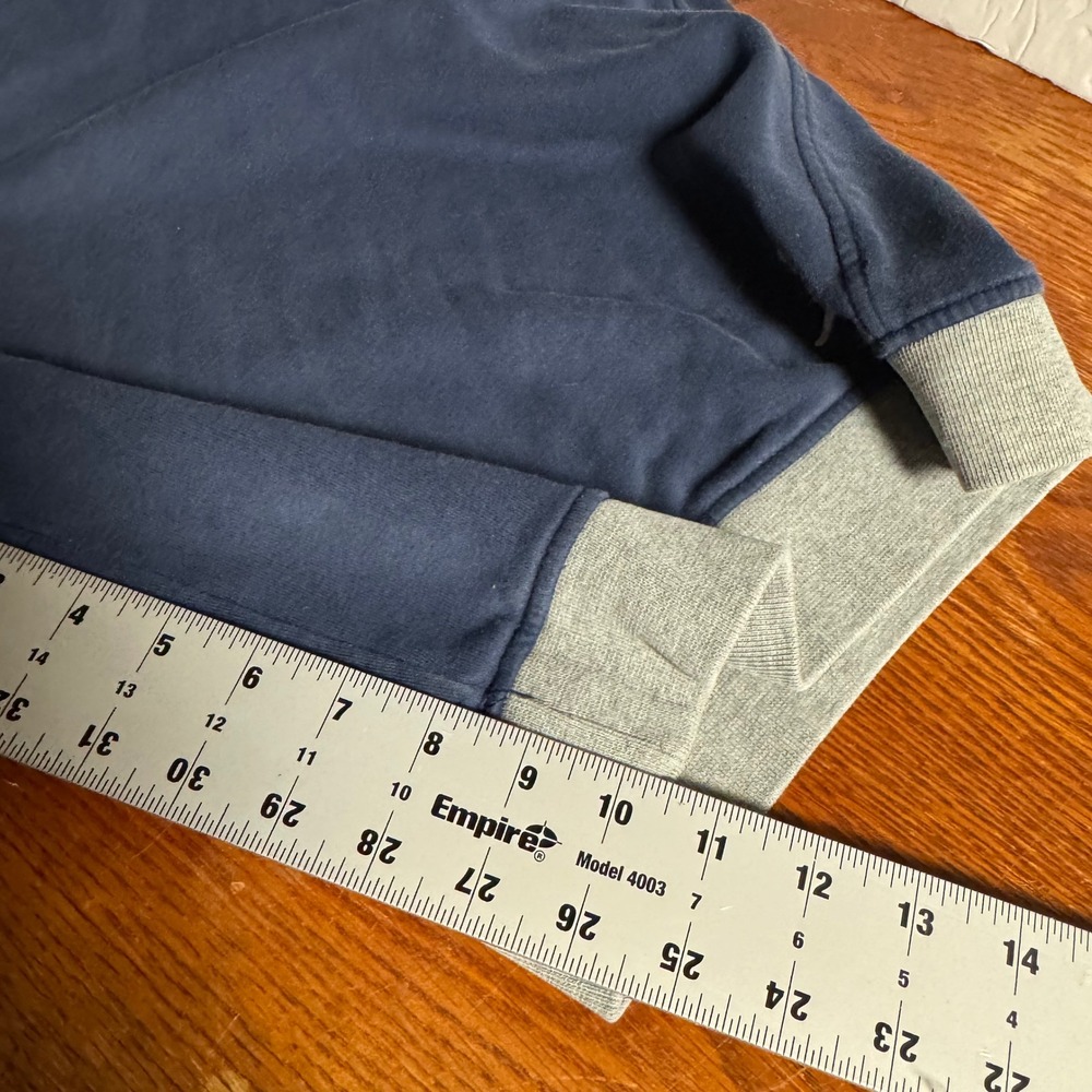 Jordan Mens Blue Fleece Shorts Jumpman Logo XXL Snap Pockets Gray Trim - Picture 5 of 7